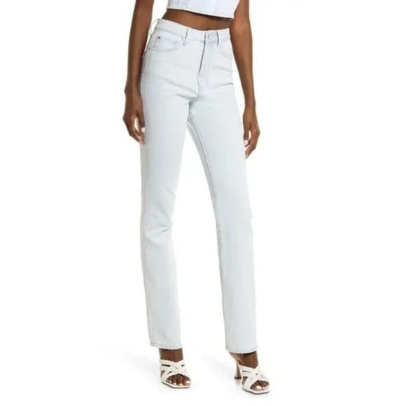 NWT WeWoreWhat The Icon High Waisted Light Wash Bootcut Jean - Picture 2 of 11